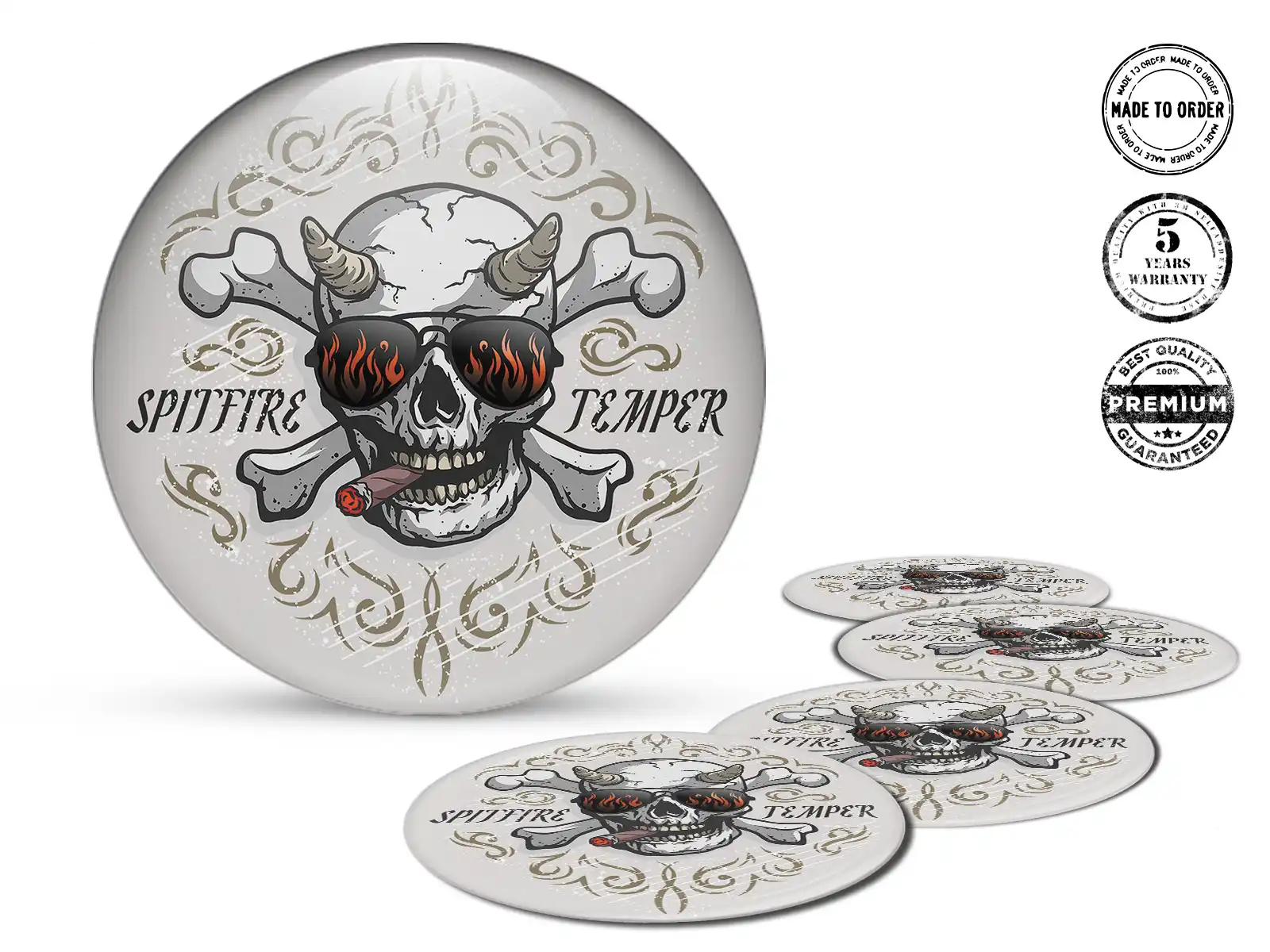 Calcomanías Limitadas Insignias Racing Bombadas